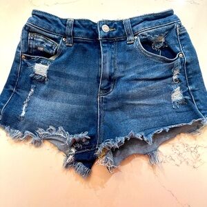 Women’s Jean Distressed Denim Shorts